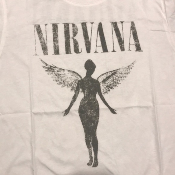 SOLD OUT White Nirvana Vintage Concert Band Graphic Tee - Picture 6 of 7